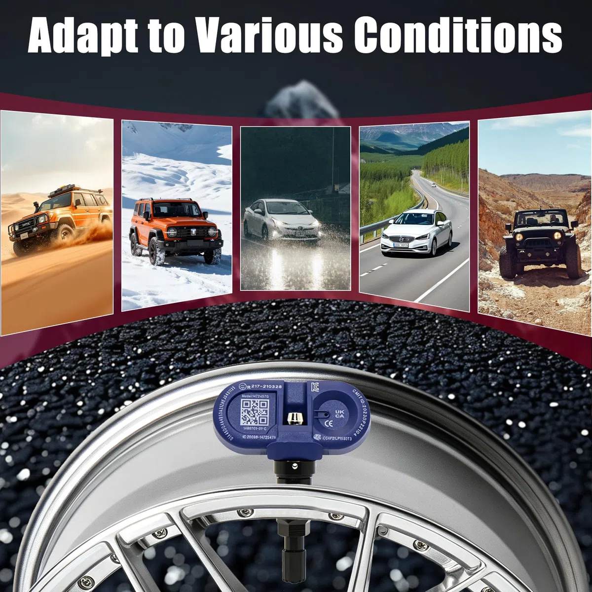 Capteur Pression des Pneus Système pour Tesla, Bluetooth TPMS Capteur