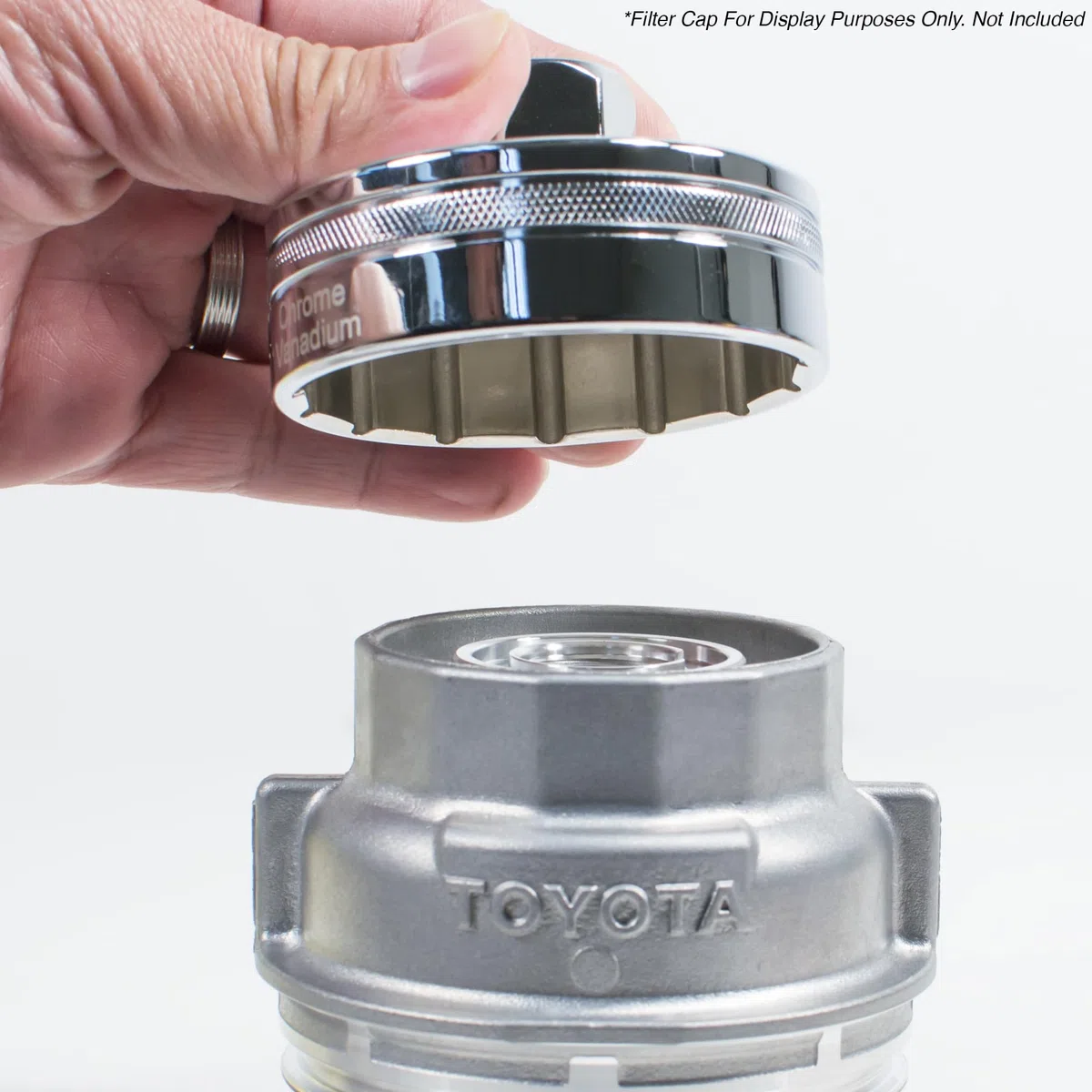 Tool Guy Republic Clé à douille en chrome vanadium forgé pour boîtiers de filtres à huile Toyota, Lexus et Scion, 64 mm, 14 pans