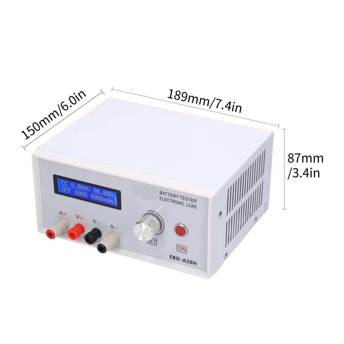 BD-A20H testeur de Batterie 20A 200W Multifonction Courant continu Charge électronique PC contrôle Batterie capacité testeur déchargeur