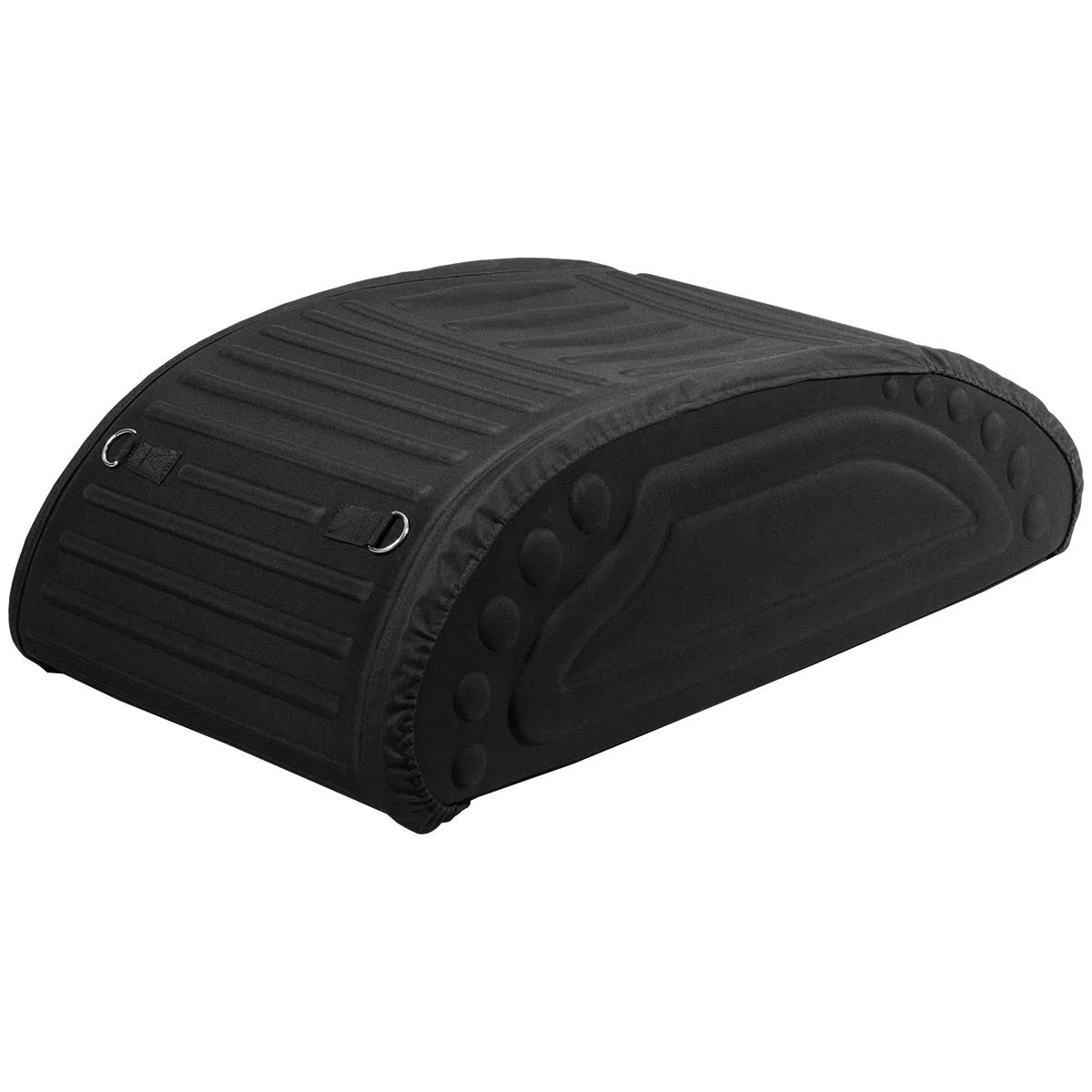 DREAMADE Sac de Toit Voiture Pliable en PE avec Capacité 400L, Coffre de Toit pour Véhicule Résistant aux Intempéries, avec Sangles Réglables et Sac de Rangement en Nylon, Noir