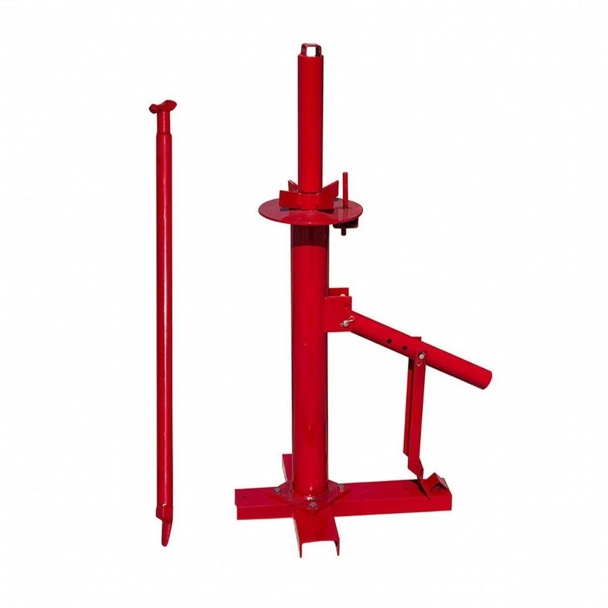 Harilla Démonte-Pneu Manuel Équipement de Changement de Pneus Démonte-Pneu Machine en Acier avec Base Prépercée et Barre de 90 Cm Adapté aux Garages Entretien
