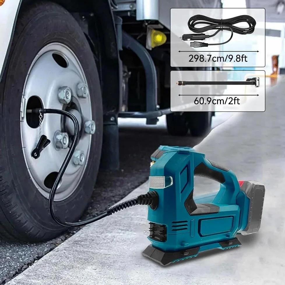 Compresseur Air Pompe portative à batterie au lithium Gonfleur Electrique