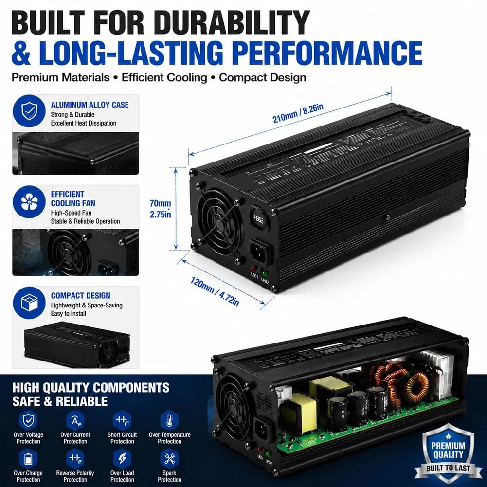 Chargeur De Batterie pour Chariot Élévateur 72 V 10 A