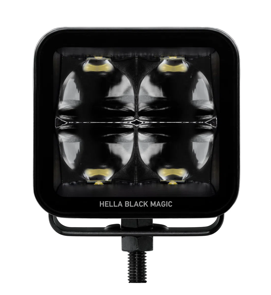 HELLA 1Fa 358 176-821 Led-Projecteur Longue Portée - Black Magic Cube Kit 3.2" - 12/24V