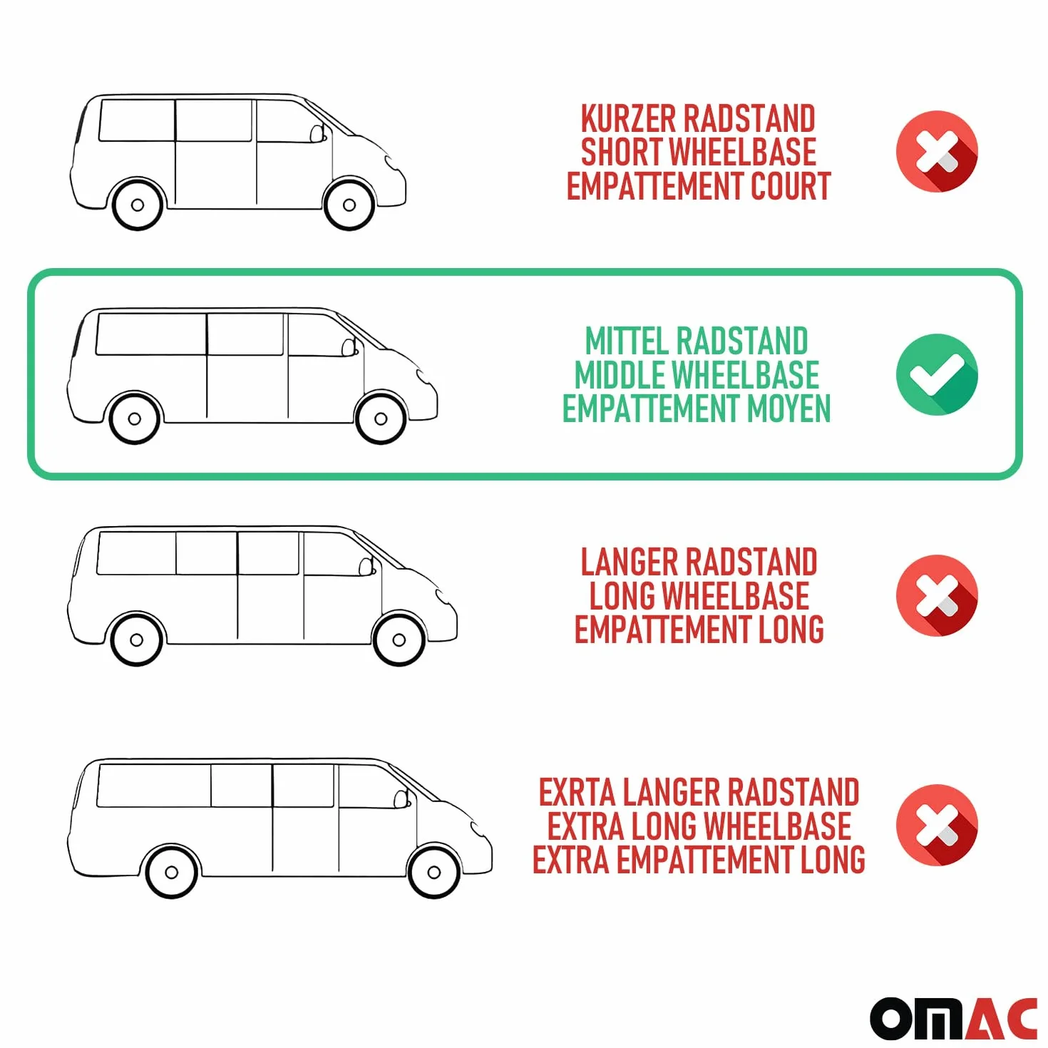 OMAC Barres de Toit longitudinales pour Citroen Berlingo 2018-2026 L2 Alu Noir